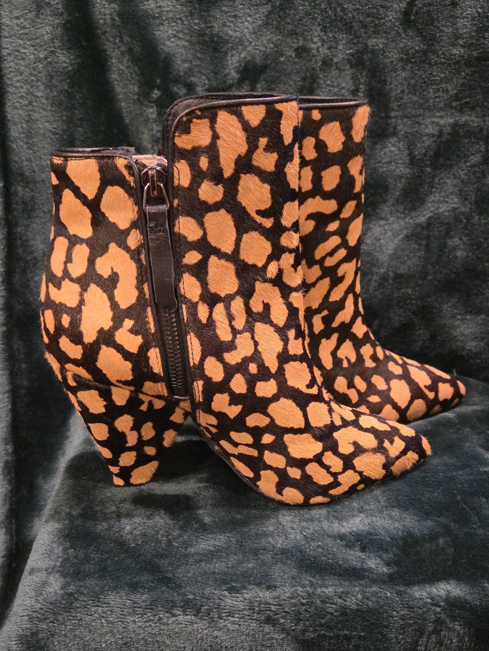 Kenneth Cole New York Galway Zip Fur Booties Size 6